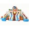 四道充气水滑梯