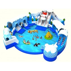 冰雪世界充气水滑梯