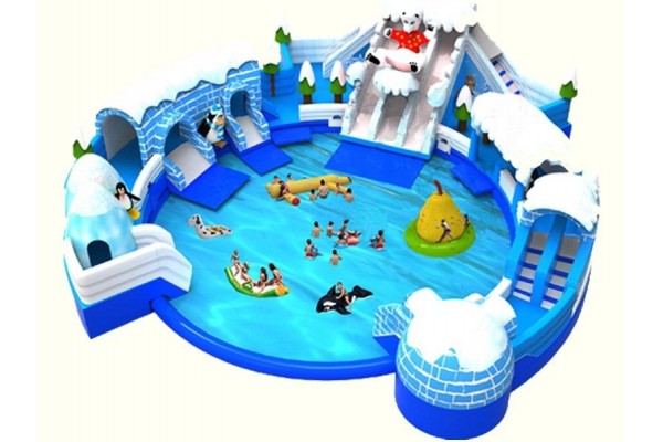 冰雪世界充气水滑梯