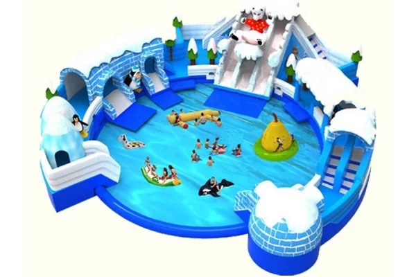 冰雪世界充气水滑梯
